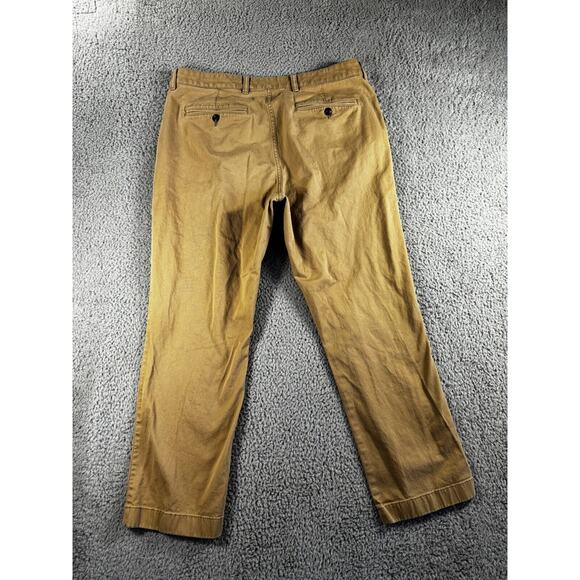 LL Bean Khaki‎ Pants Men 36 Standard Fit Straight Leg Preppy Business Casual - Picture 2 of 7